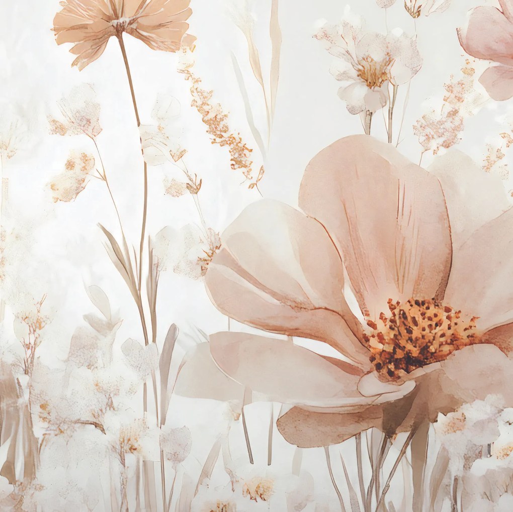 Fototapet - Flori în Culori Pastelate (147x102 cm)