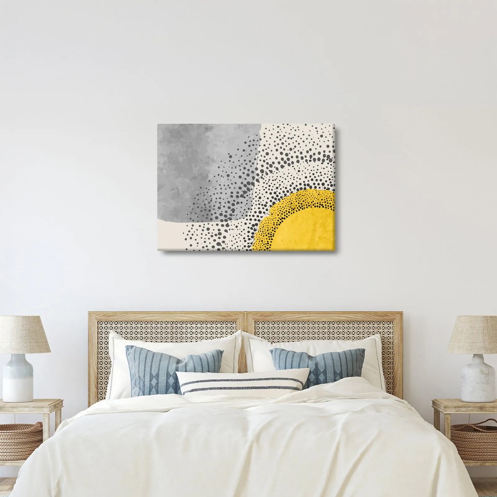 Tablou - pictură abstractă de plajă N⁰3 (70x50 cm)