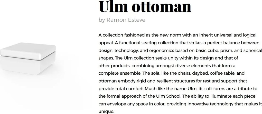 Taburete de exterior / interior design modern premium ULM