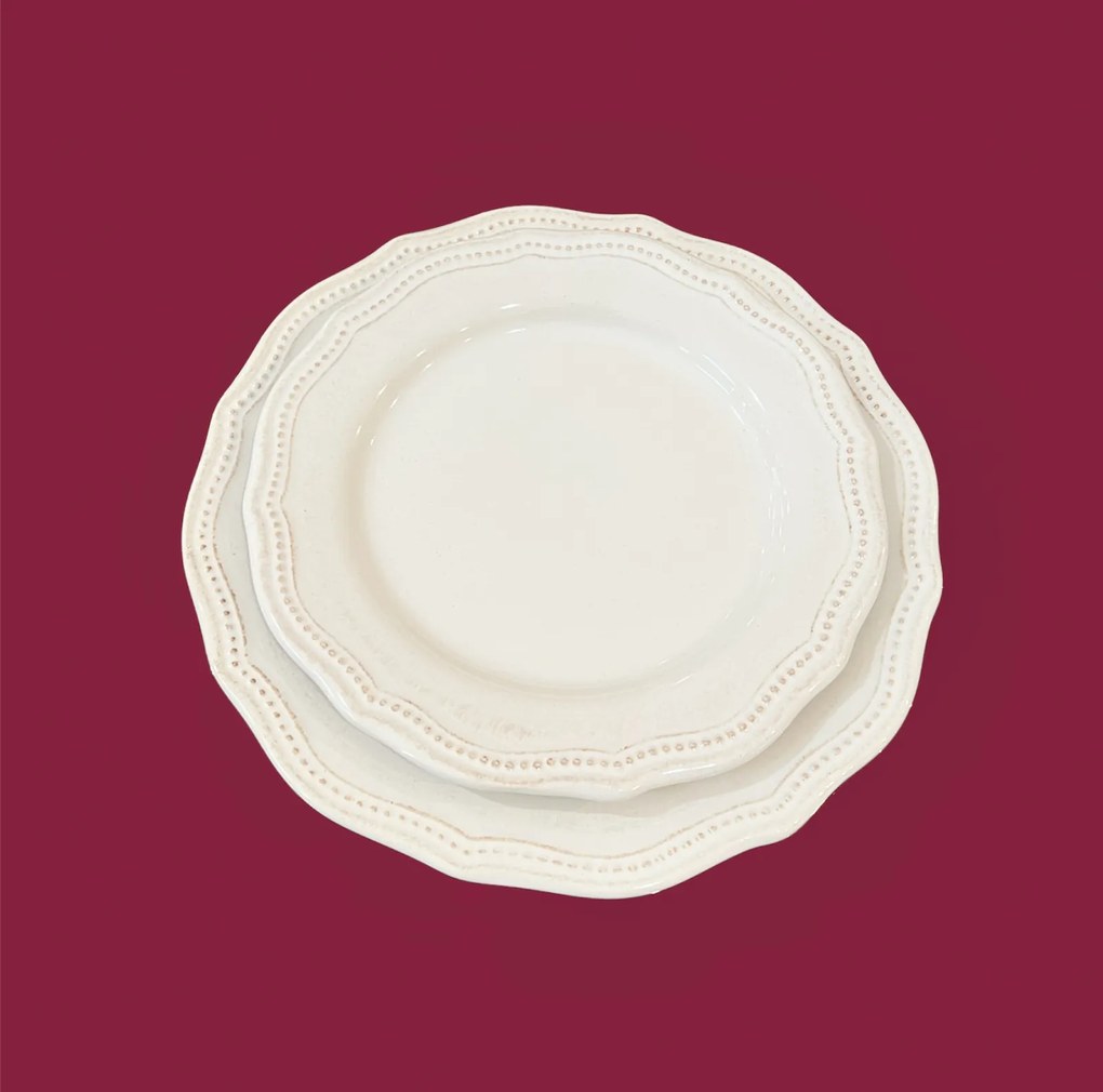 Farfurie Aperitiv Vintage White 21,5cm - Ceramica Premium