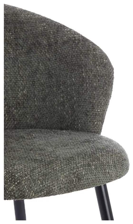 Set de scaune de sufragerie kaki 2 buc. din metal Radaja – Light &amp; Living