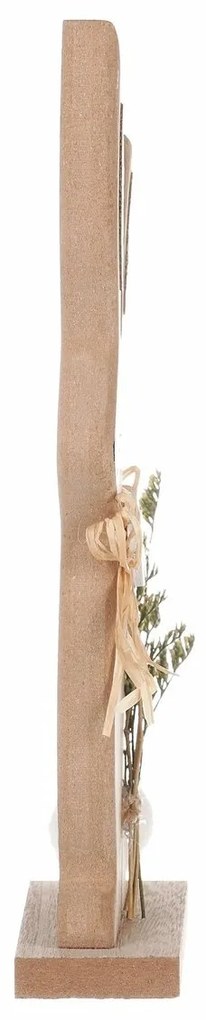 Decorațiune Iepuraș mic din lemn, 7 x 4 x 20 cm