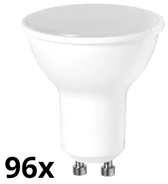 SET 96x bec LED GU10/7,5W/230V 4000K