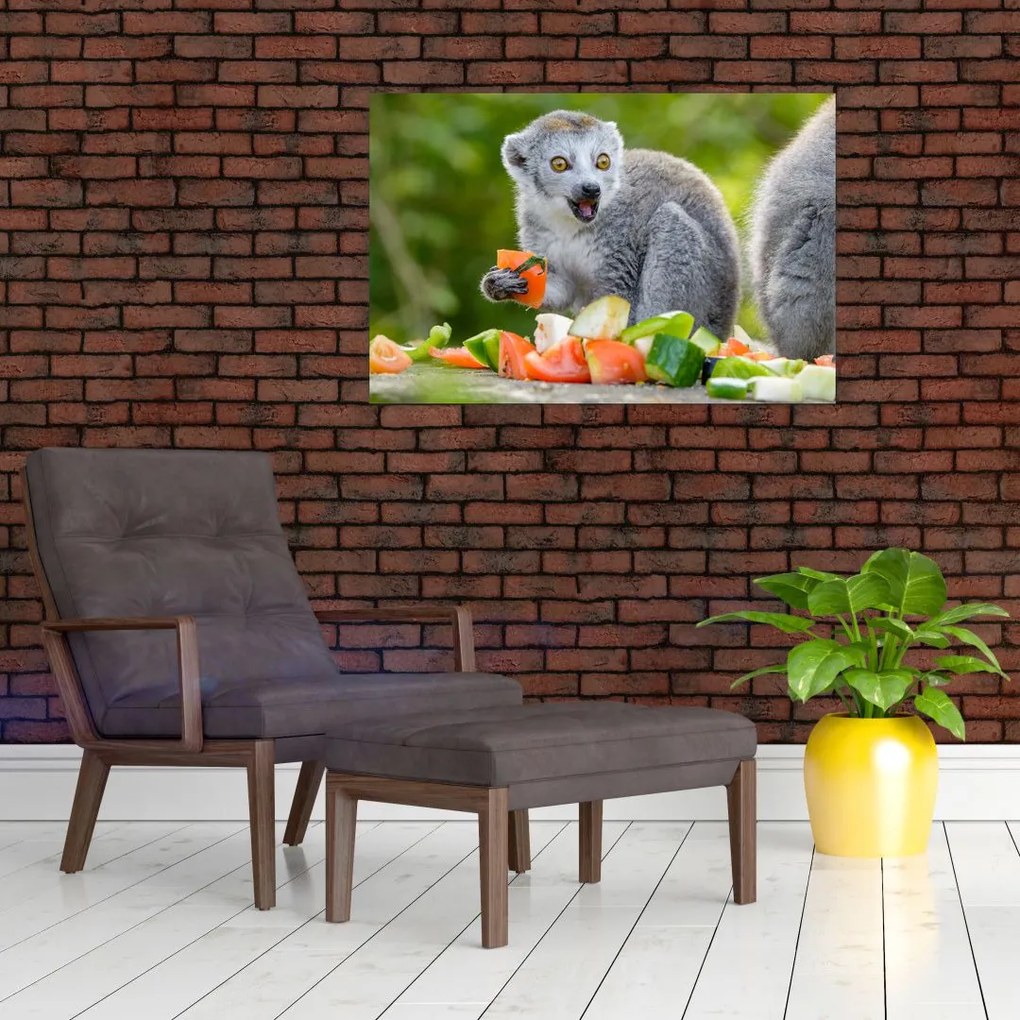 Tablou cu lemur (90x60 cm)