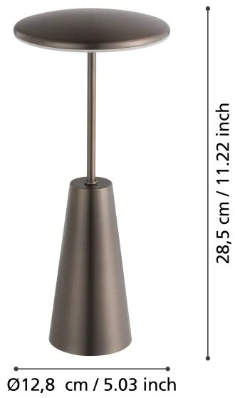 Lampă LED dimabilă de exterior Eglo 900924 PICCOLA 2,8W/5V 5200mAh IP54 bej