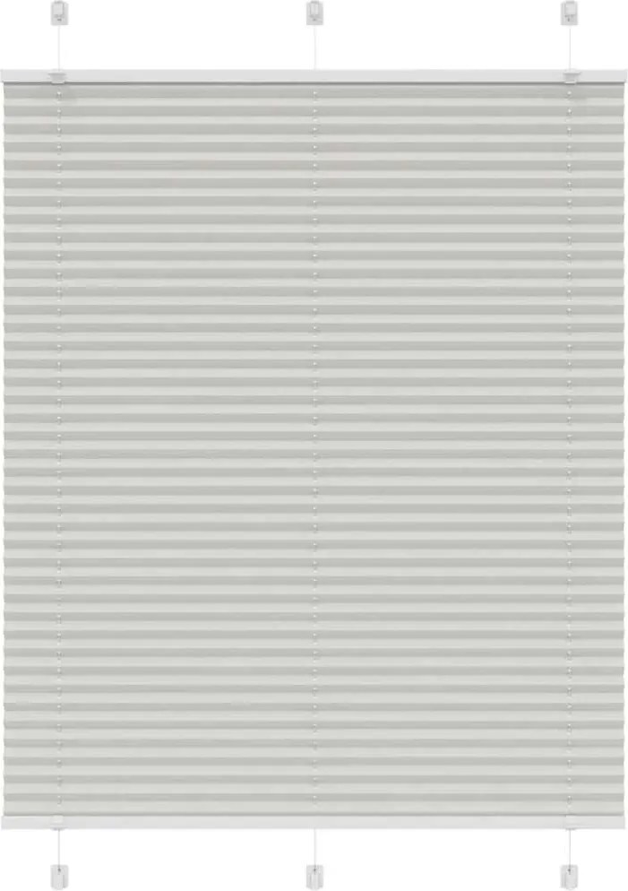 vidaXL Jaluzea plisată gri deschis 110x100 cm Lățime țesătură 109,4 cm