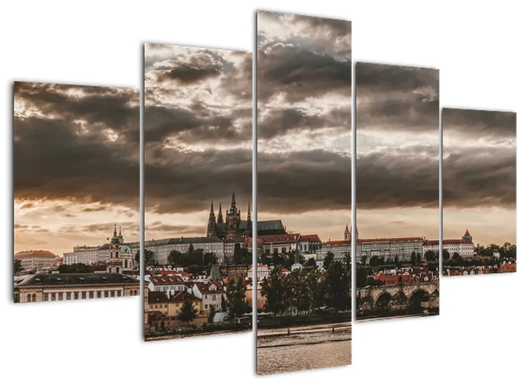Tablou - Praga înnorită (150x105 cm)