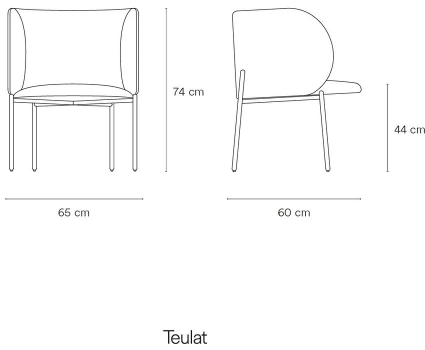 Fotoliu din imitație de piele negru Mogi - Teulat