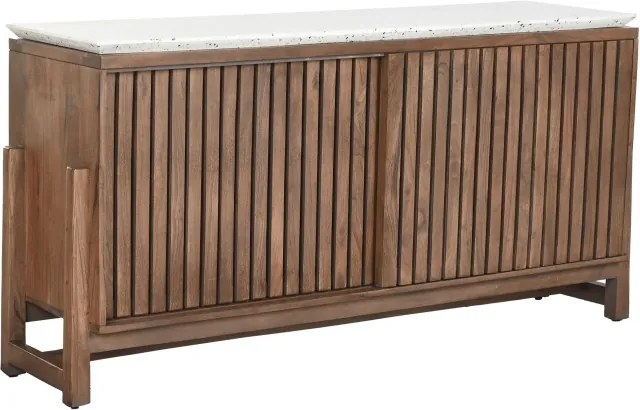 Bufet din lemn de acacia si marmura " Terrazo "