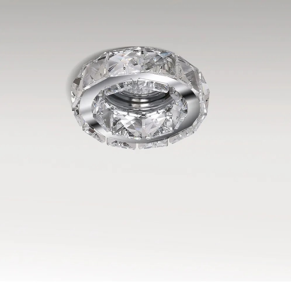 Spot incastrat cristal pentru tavan ESTER 1 crom