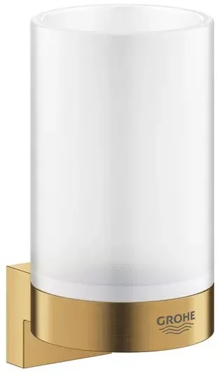 Suport Grohe Selection pentru pahar sau dozator sapun auriu periat Cool Sunrise