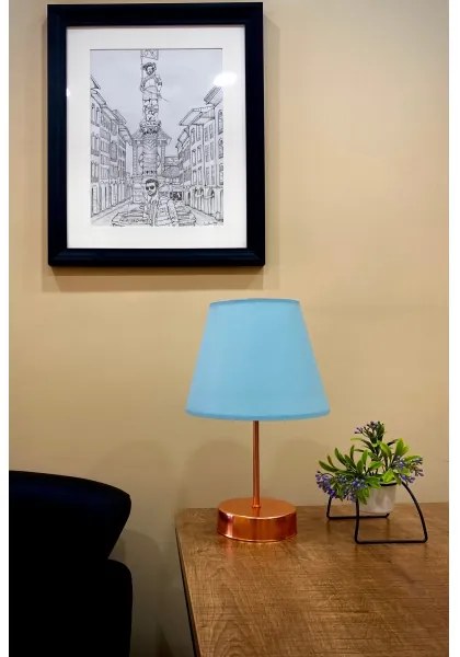 Lampă de masă 1xE27/60W/230V cupru