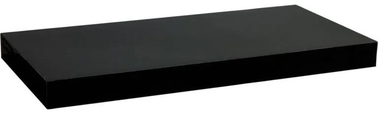 Raft de perete Stilista Volato, , 70 cm, negru lucios