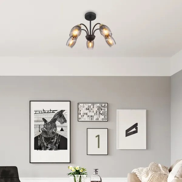 Lustră pe tijă GERLY 5xE14/25W/230V Globo 60297-5D