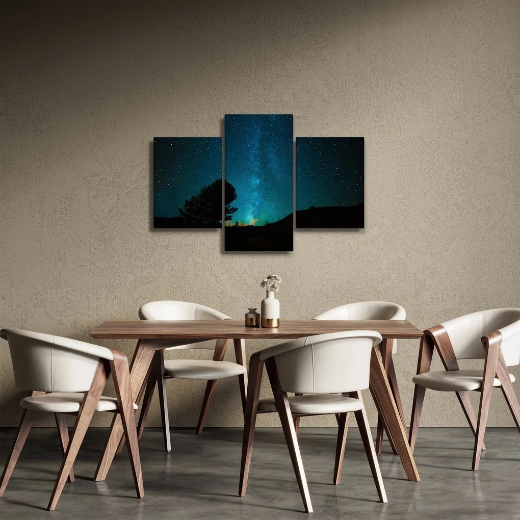 Tablou cu cerul nocturn și stele (90x60 cm)