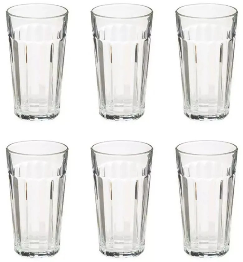 Set 6 pahare Lorenzo, sticla, 350 ml