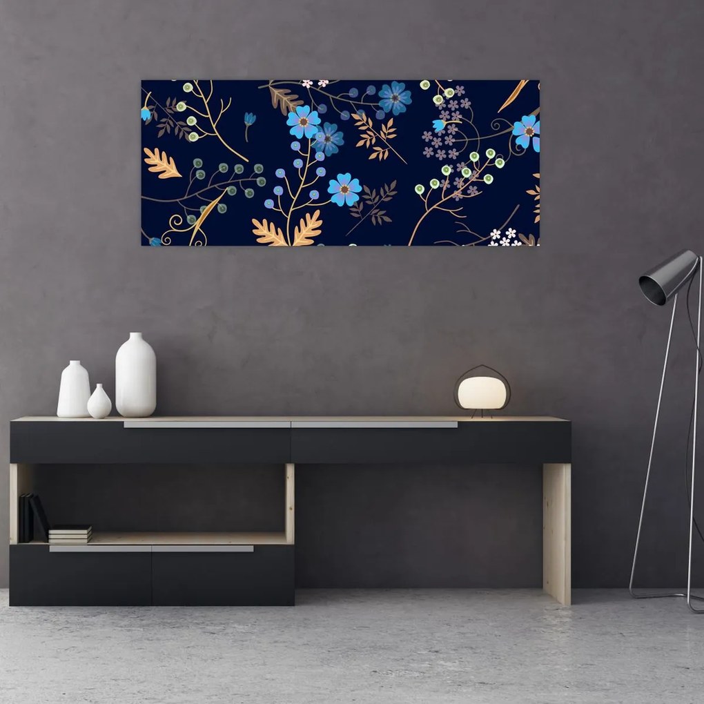 Tablou - Flori de toamnă (120x50 cm)