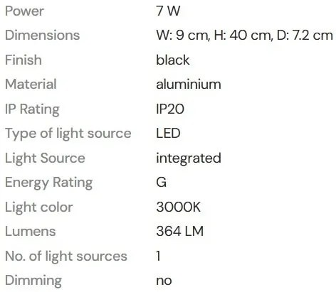 Aplica cu reader LED pentru dormitor Lofer negru
