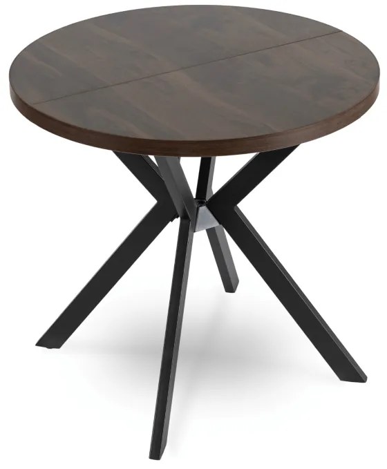 JAKS Masa rotundă extensibilă 80 - 160 cm nuc Dorian