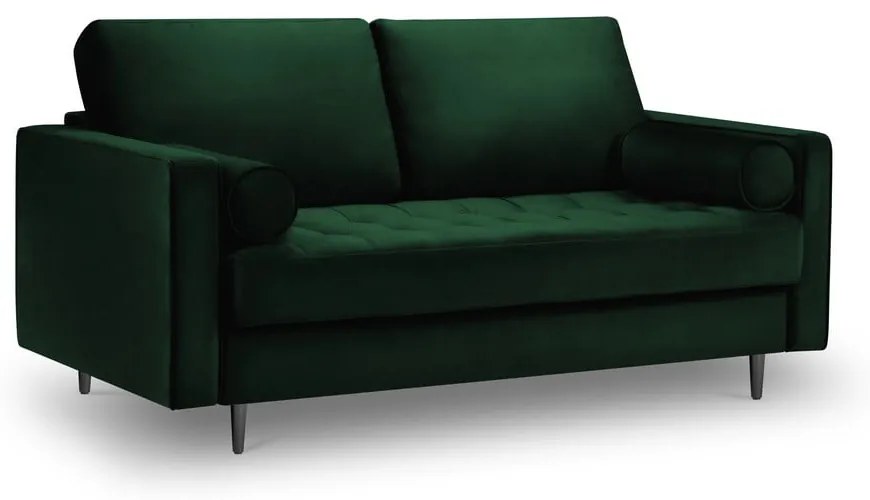 Canapea din catifea Milo Casa Santo, 174 cm, verde