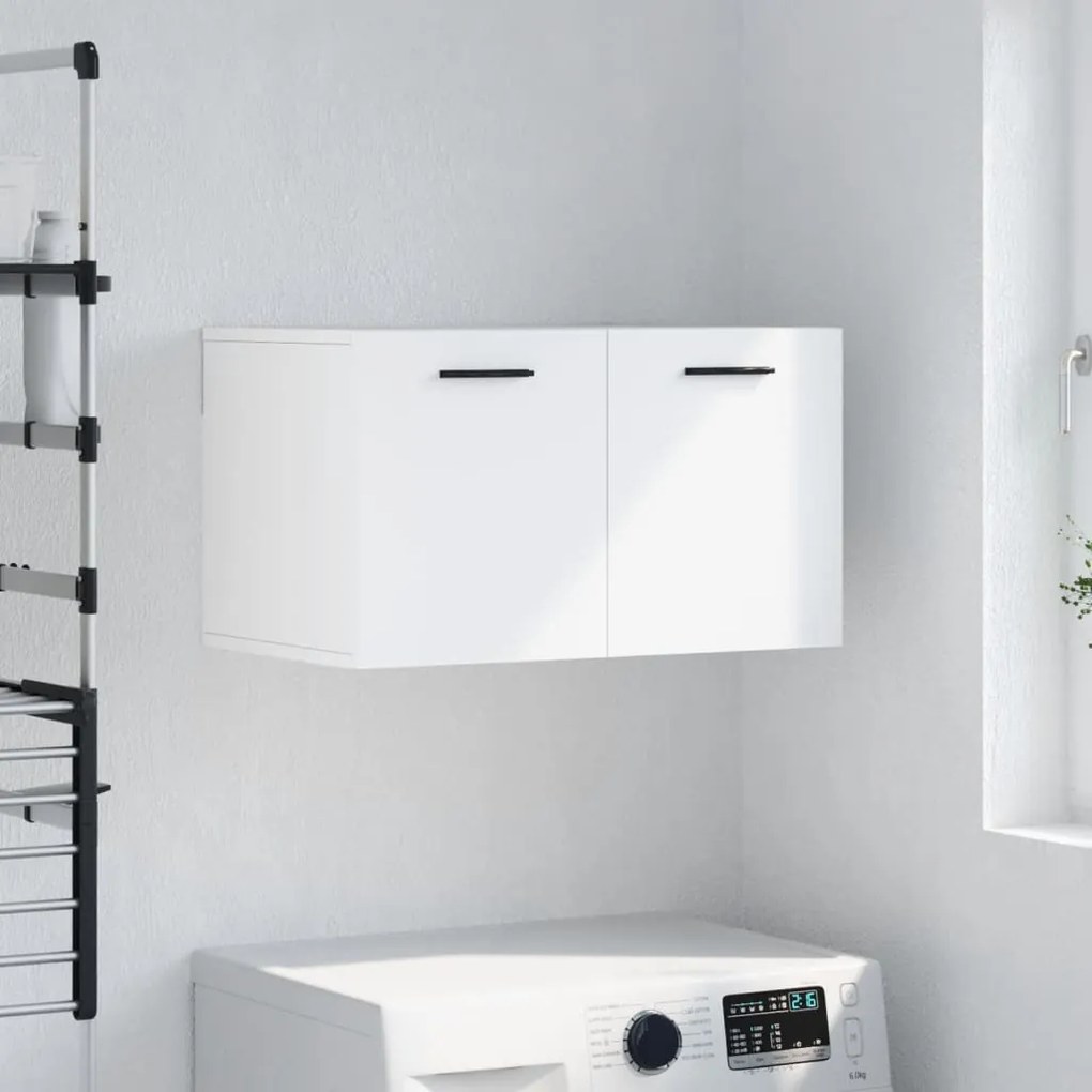 vidaXL Dulap de perete, alb, 60x36,5x35 cm, lemn prelucrat