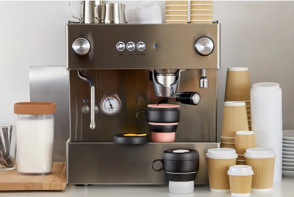 Cană termos neagră 400 ml To Go – Lékué