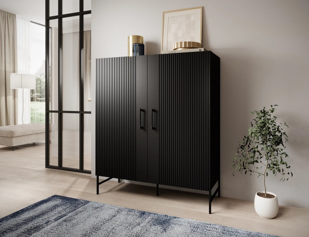 Comoda RAFTT 122x140cm, neagra