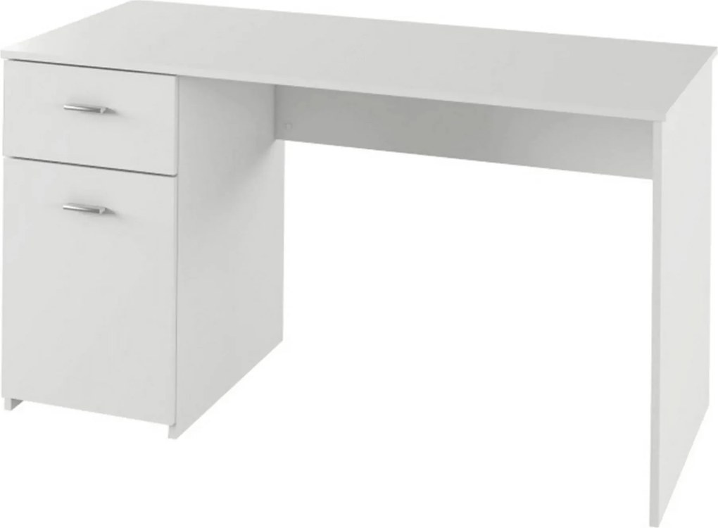 Birou BANY, alb, DTD laminat, 140x60x76 cm