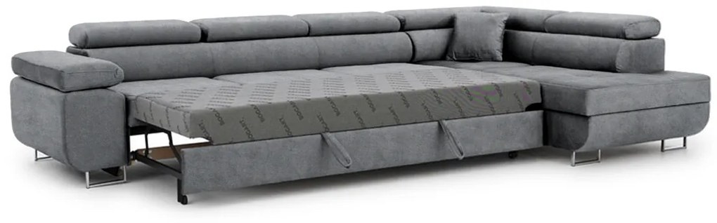 Colțar extensibil Annabelle Maxi dreapta - tapițerie Zetta 304 / picioare cromate