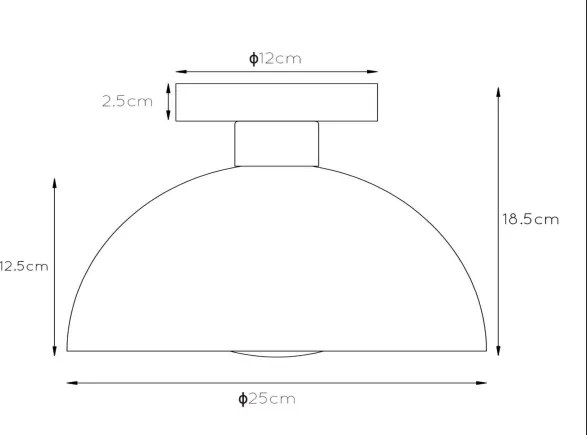 Plafonieră Lucide 45196/01/33 SIEMON 1xE27/40W/230V verde