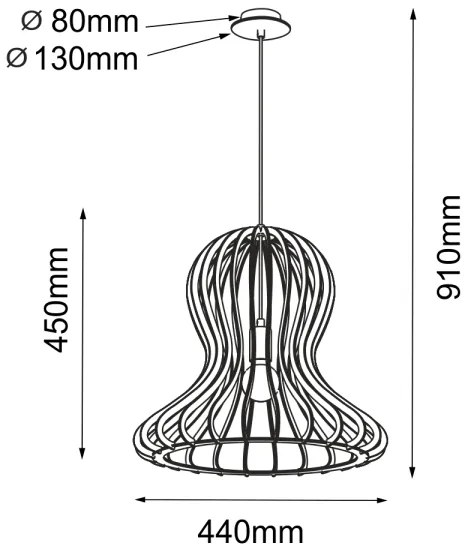 Amplex 5017 - Lustră suspendată cu cablu OCTO, 1xE27/20W/230V, bej
