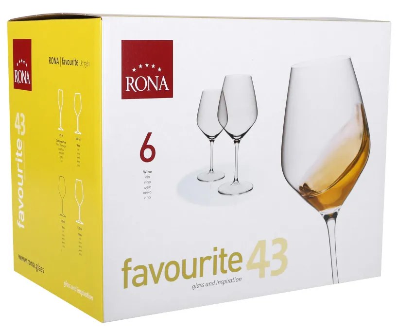 Set 6 pahare vin 430ml, RONA Favourite