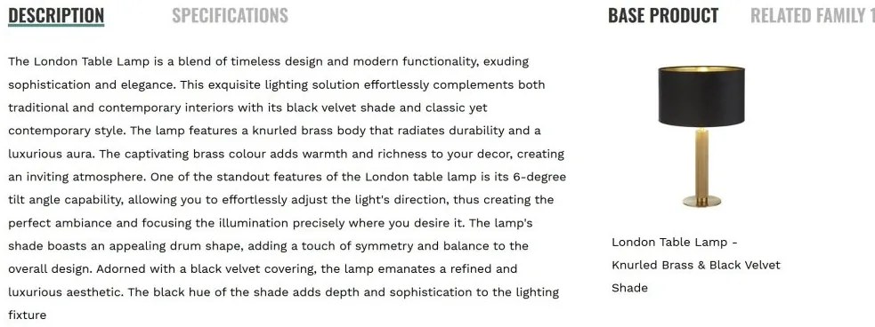 Veioza/Lampa de masa design decorativ London alama/negru