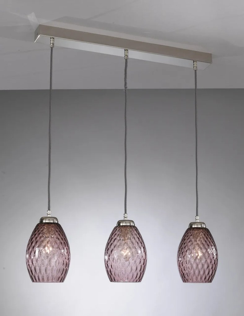 Lustra moderna cu 3 pendule design italian 10008 Amethyst