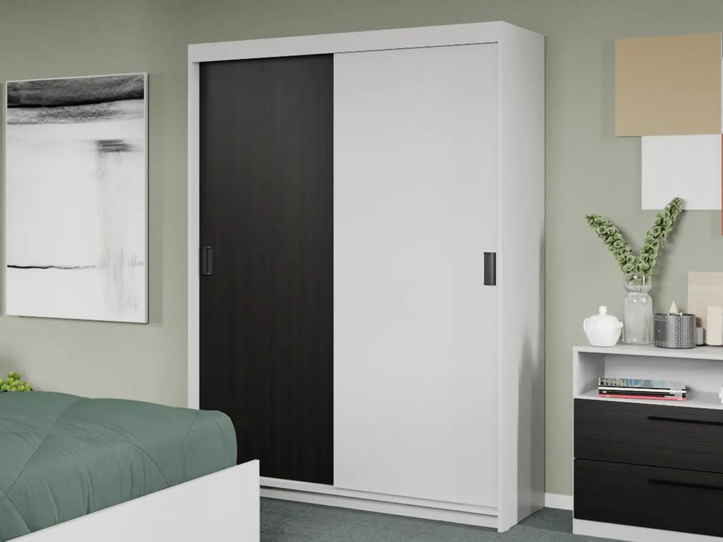 Set mobila dormitor 4 piese Odin Alb/Ferrara C30