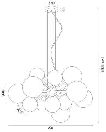 Candelabru design modern Salerno alama