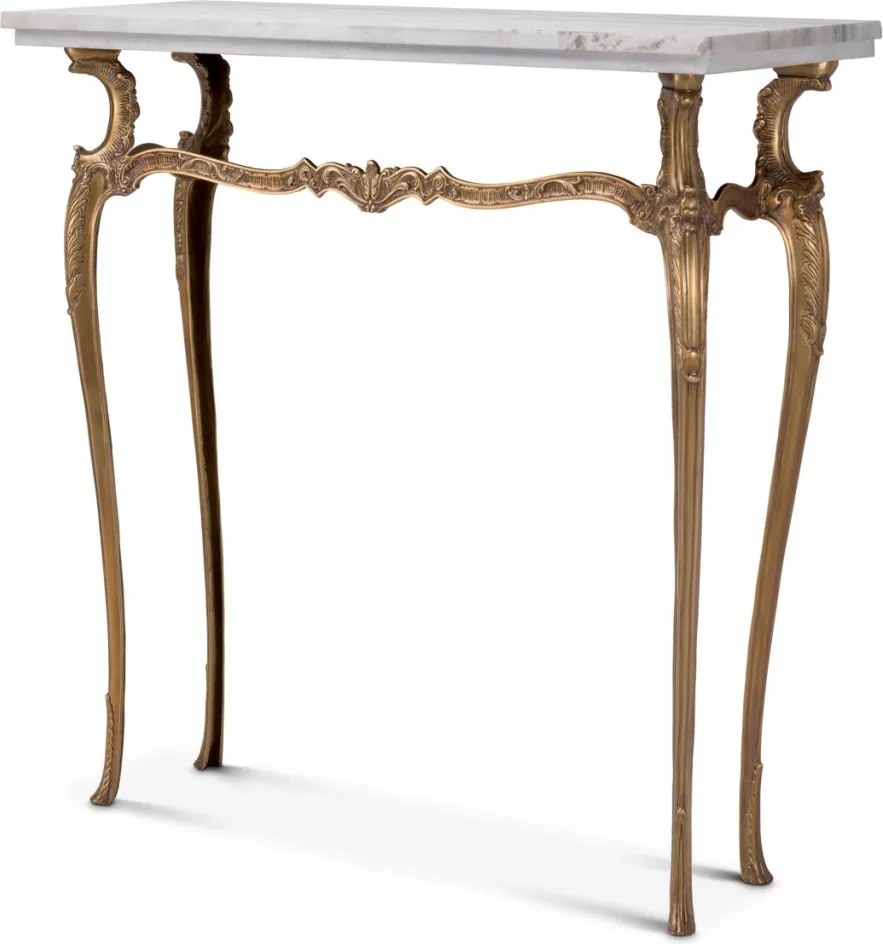 Consola LUX cu blat din marmura alba Fabiola