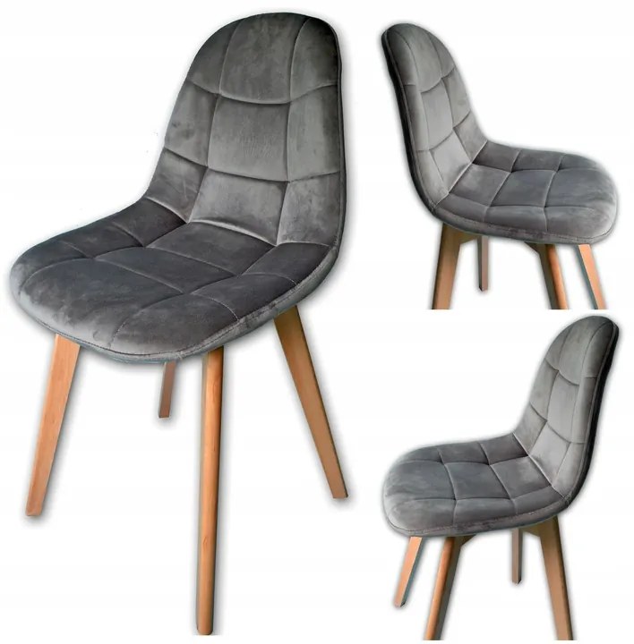 JAKS SCAUN VELUR CLASSIC ROZ, STILUL SCANDINAV