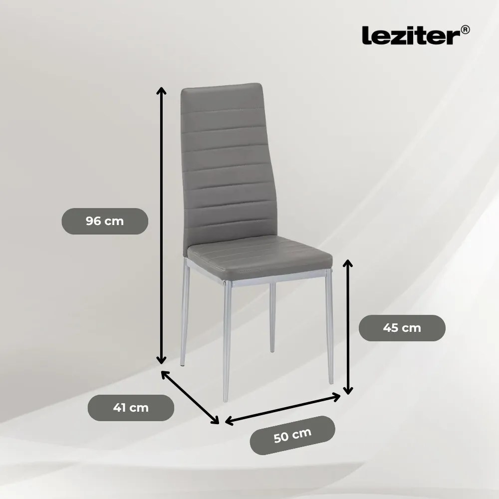 Mabel 4+1 set de sufragerie gri-gri