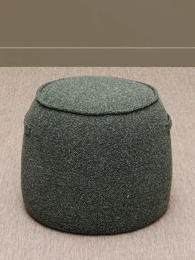 Puf verde din stofa, Mona