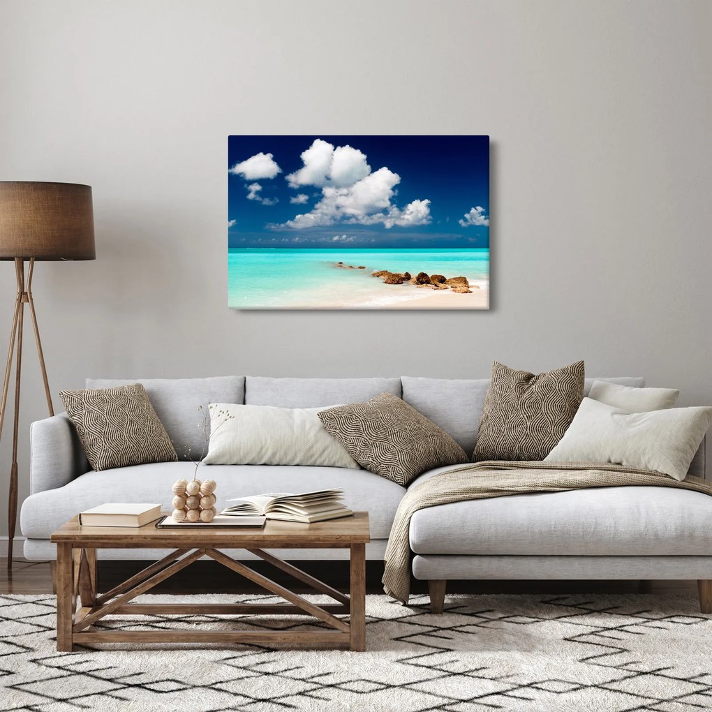 Tablou - Plaja tropică (90x60 cm)