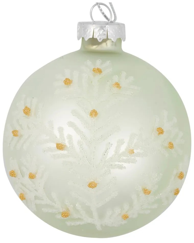 Glob de Crăciun din sticlă Green Gate Madison, verde