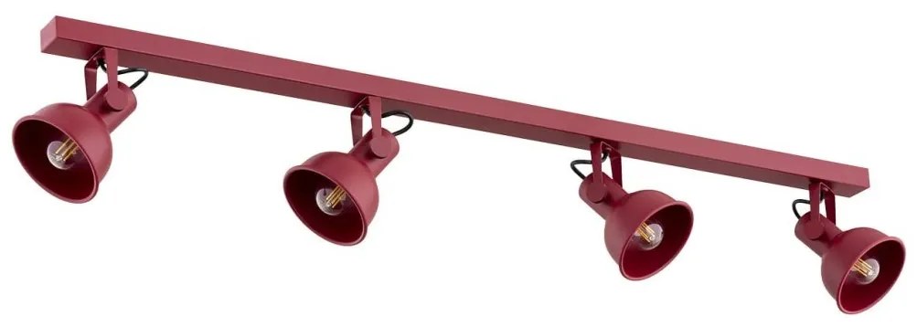 Lustra 4 spoturi directionabile design modern Lenora rosu