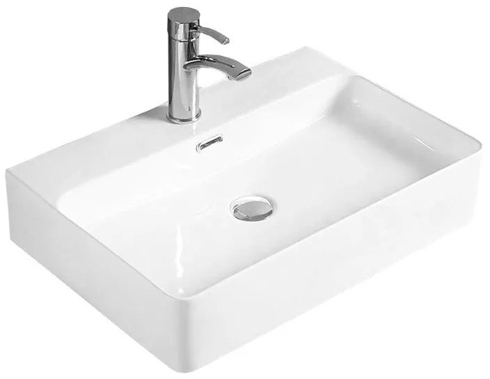 Mexen Lara chiuvetă montată pe blat 60 x 42 cm, albă - 21166000