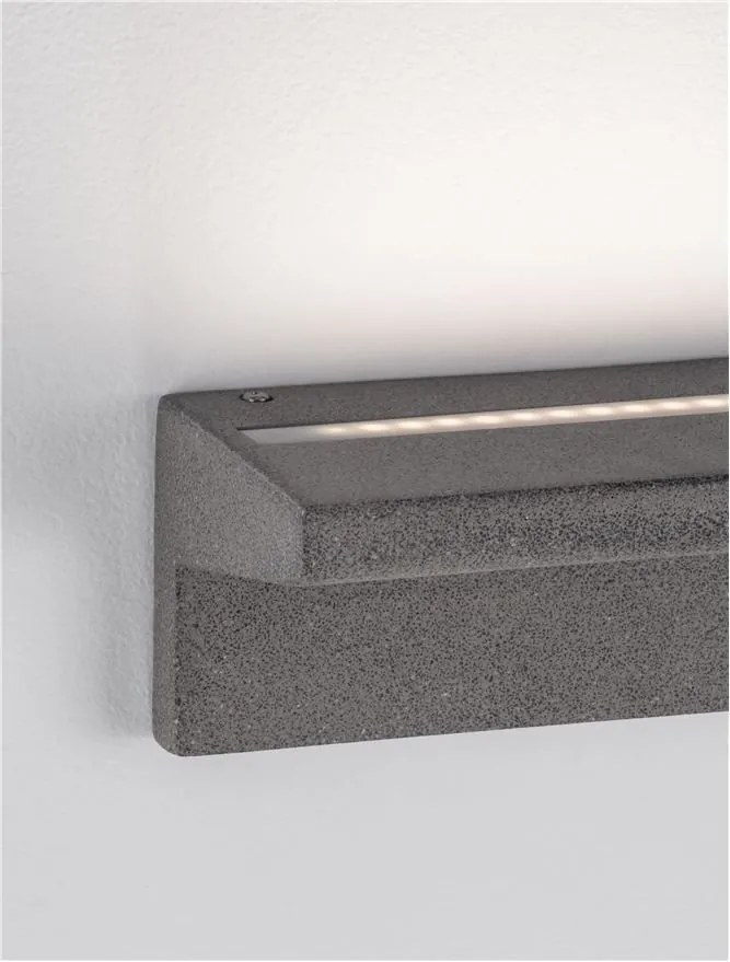 Aplica LED din ciment negru pentru exterior IP65 LITA