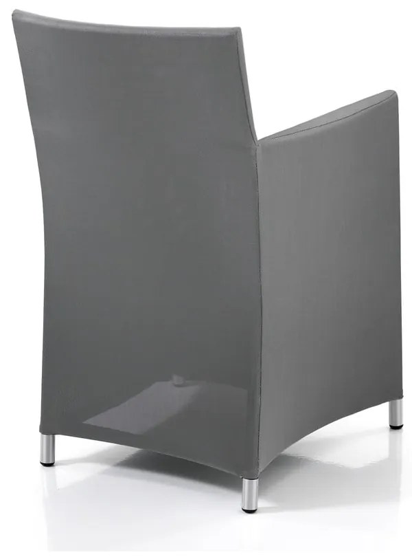 Scaun de grădină gri din metal Bali - Tomasucci