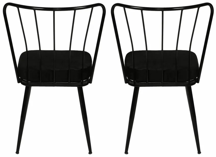 Set de scaune de sufragerie Yildiz 2 Black, 2 buc.
