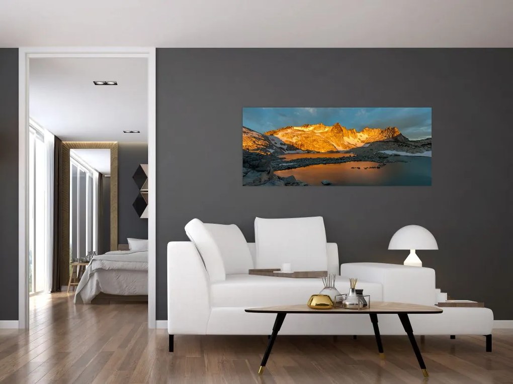 Tablou cu peisaj montan (120x50 cm)