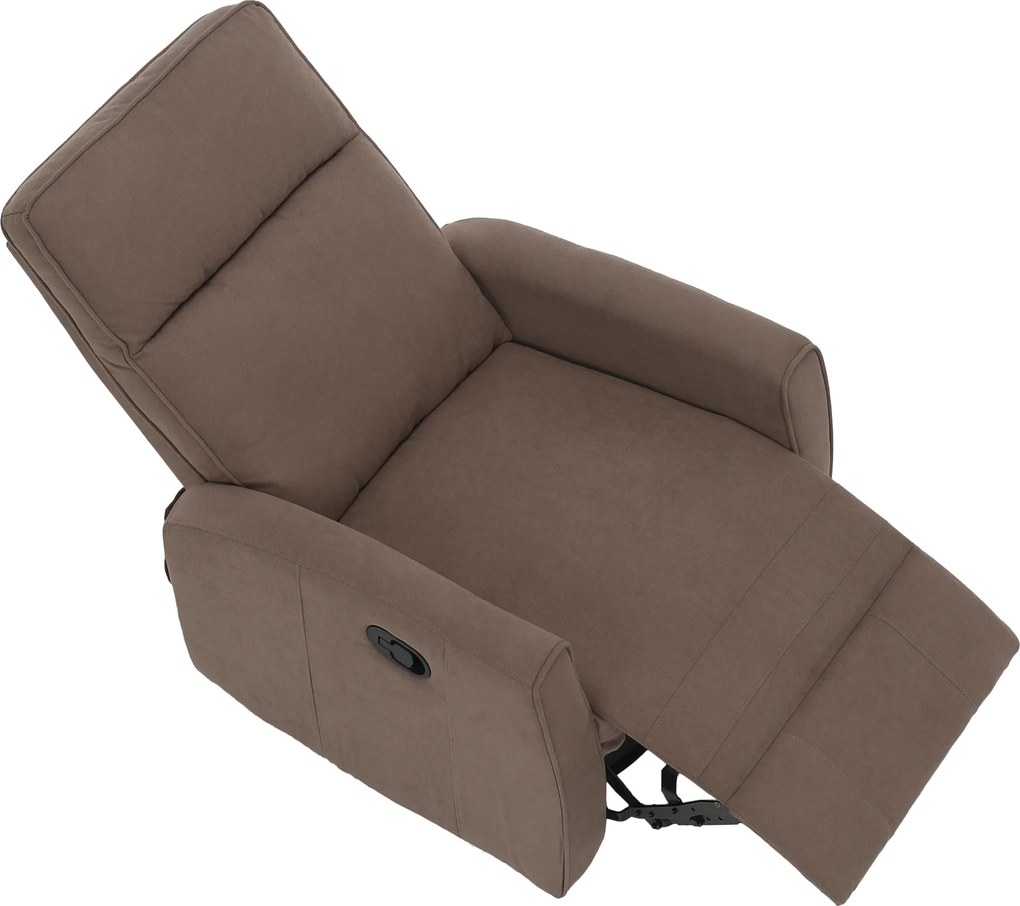 Fotoliu rotativ de relaxare, gri-maroniu taupe, MEKENZI
