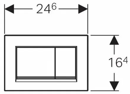 Clapeta de actionare Geberit Sigma30 alb mat lacuit